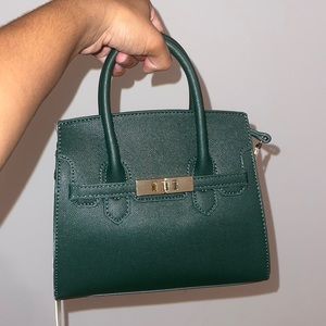 Hunter green purse
